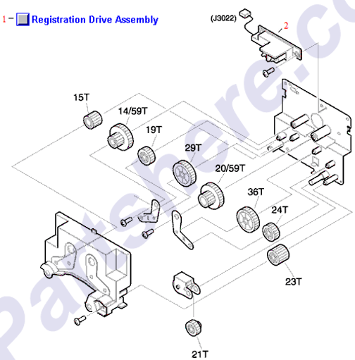 HP parts picture diagram for RG5-6015-030CN, RG5-6015-000CN, RG5-6192-020CN